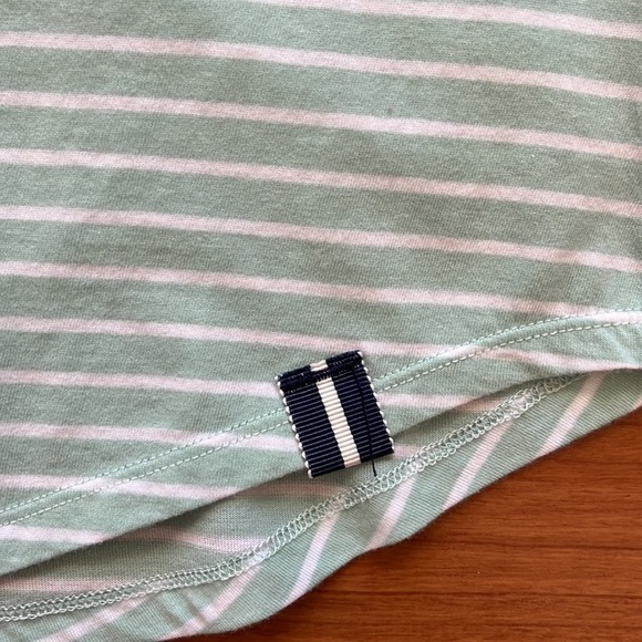 Court & Rowe women’s striped button front Malibu top Crystal sky Size Small - Picture 3 of 9